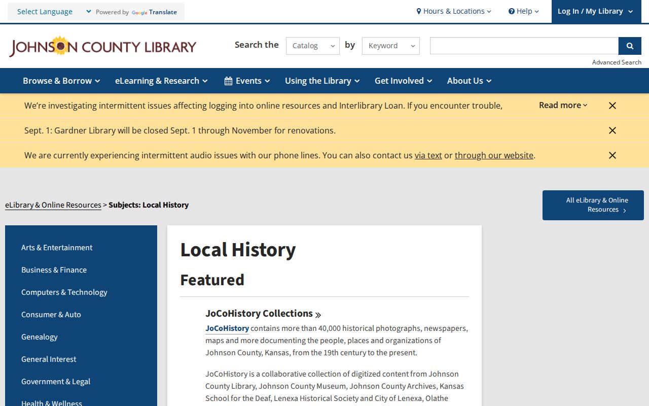 Olathe city directory Johnson County local history resources