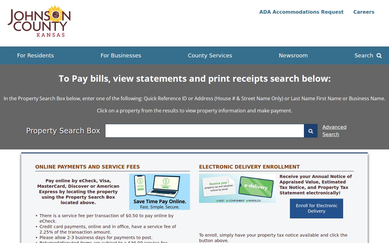 Olathe street directory Johnson County property search